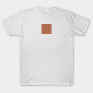 Minimal Terracotta Spots Dots Pattern T-Shirt